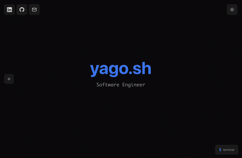 yago.sh - portfolio website
